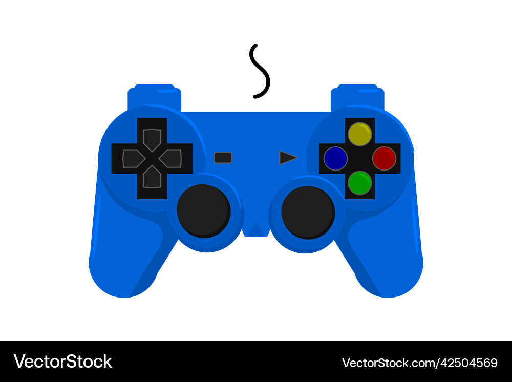 Joystick game controller gamepad video stick Joystick game controller gamepad video stick vector image