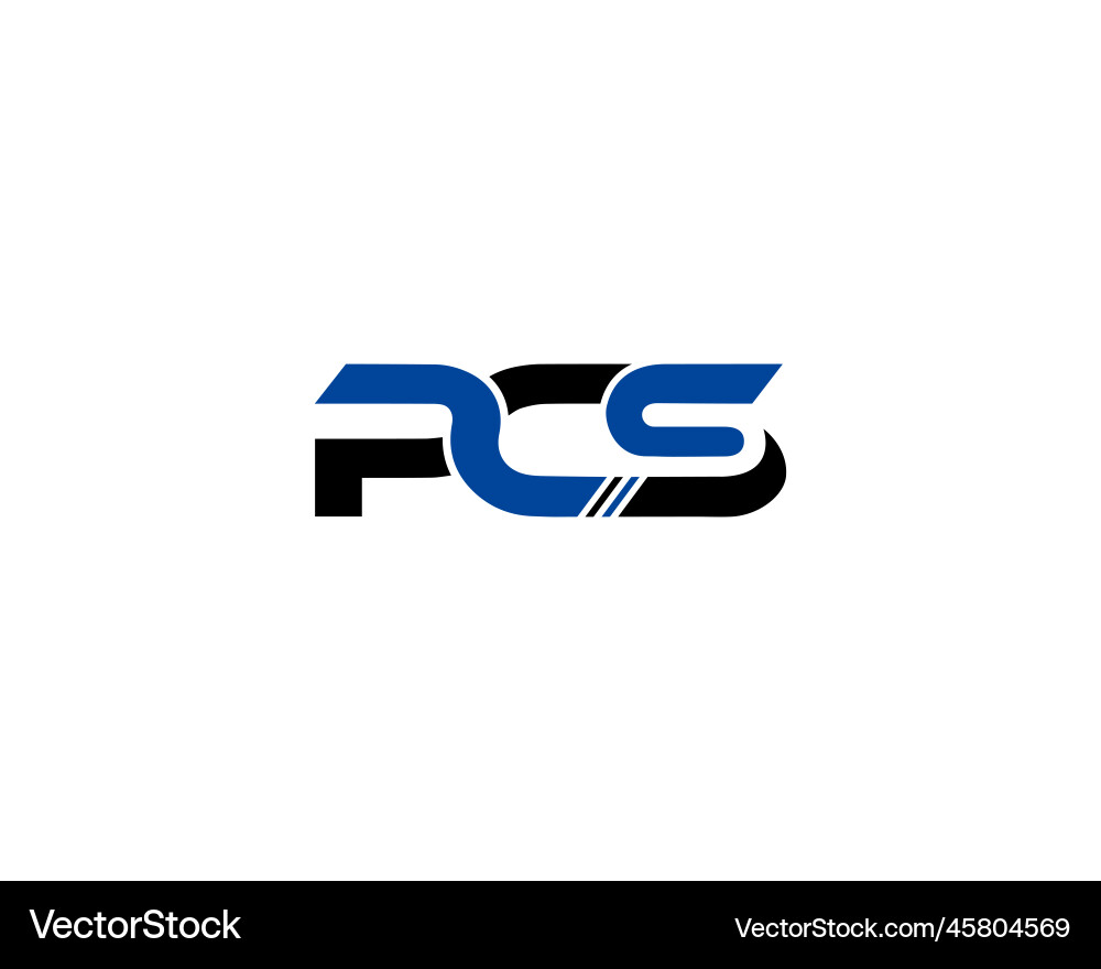 PCS Initial Logo Concept - Modern & Minimal vector image