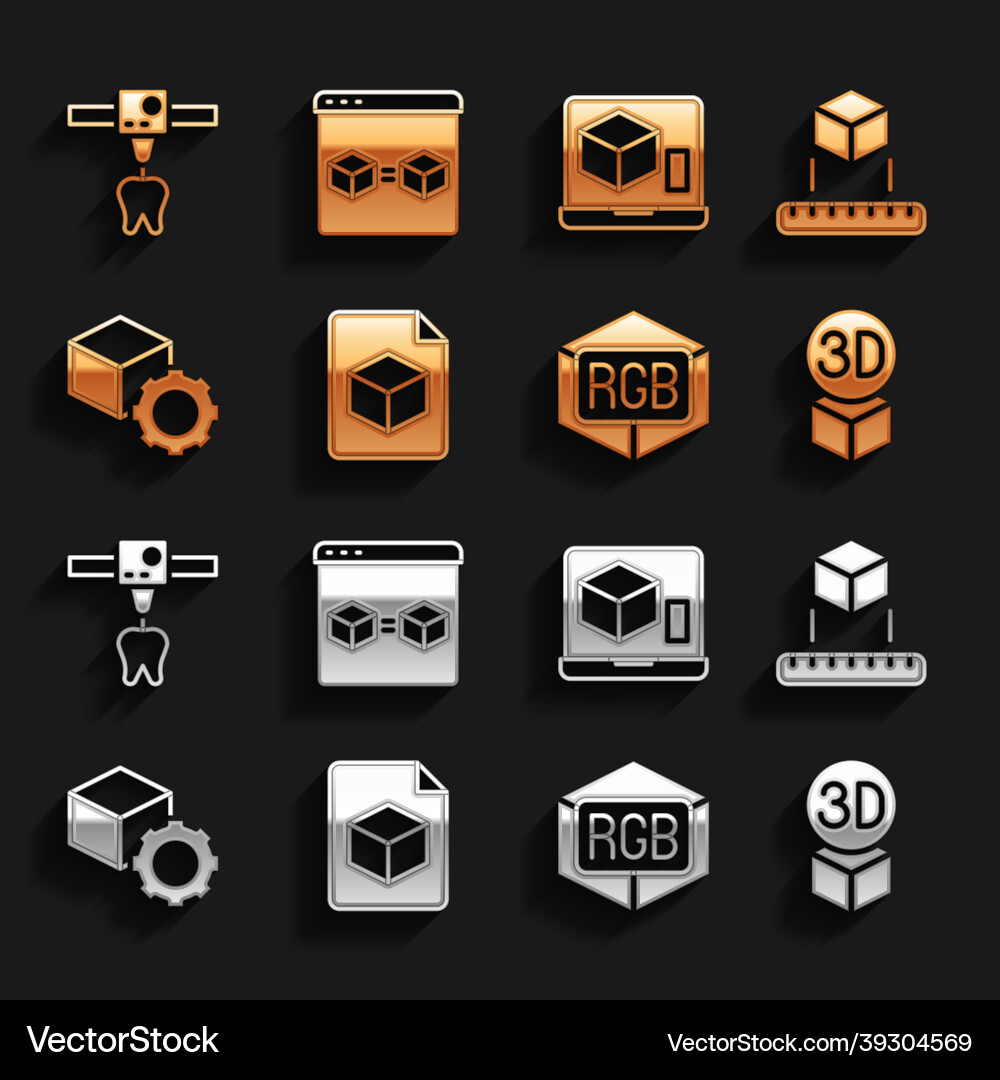 Set isometric cube file rgb and cmyk color mixing Set isometric cube file rgb and cmyk color mixing vector image