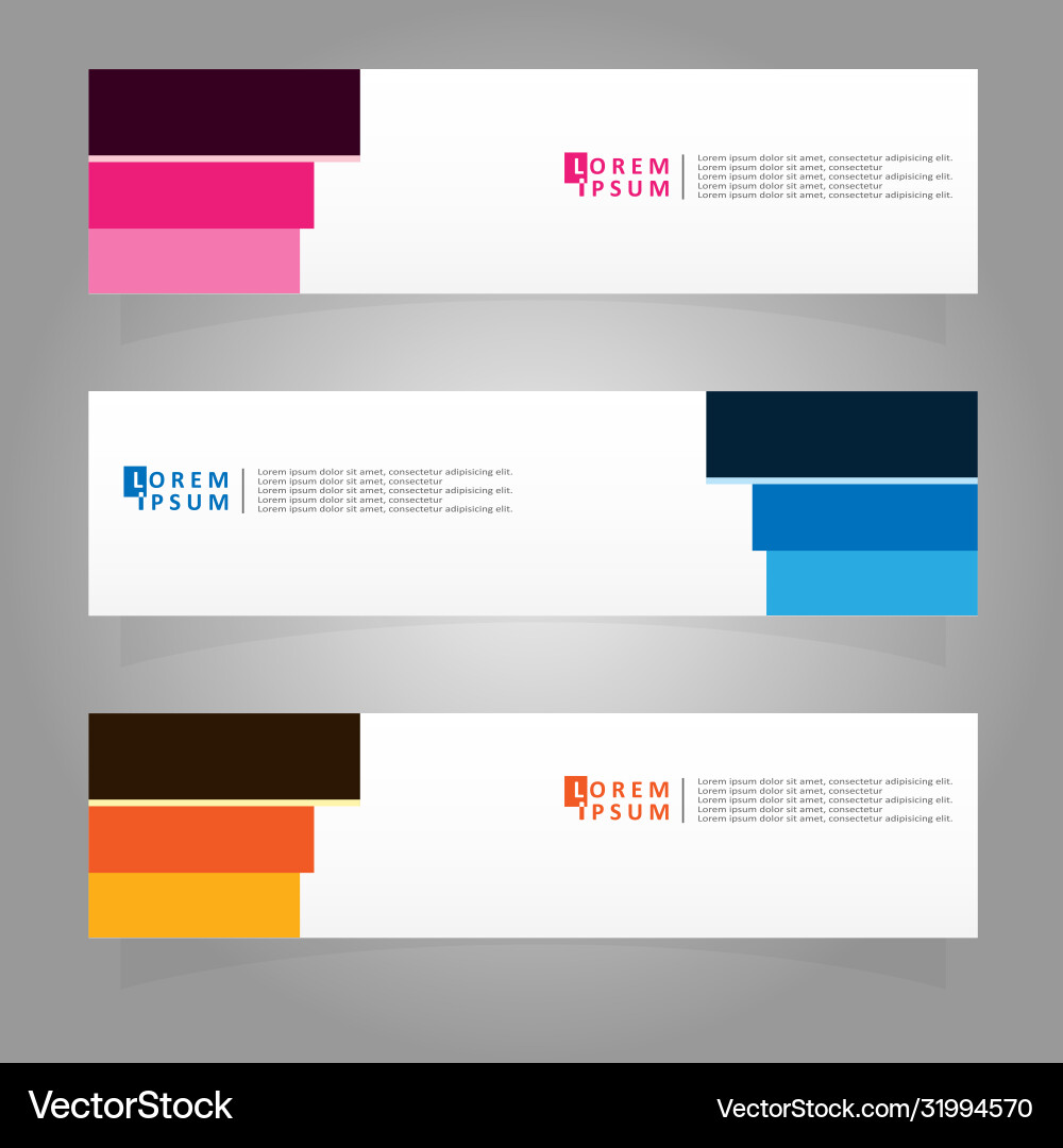Abstract design banner web template Vector Image