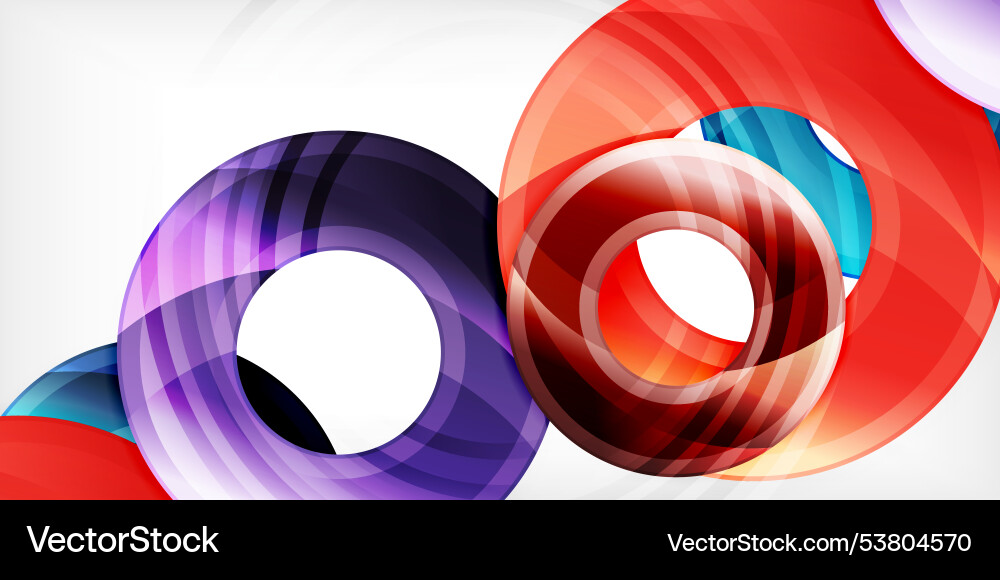 Circles round elements ring shapes premium Vector Image