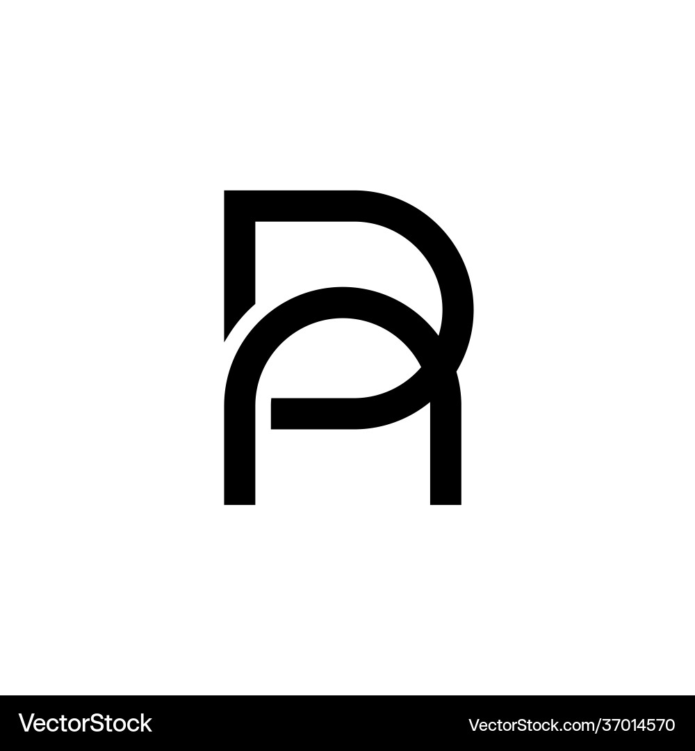 Erster Buchstabe da ad r Logo Design Vorlage Erster Buchstabe da ad r Logo Design Vorlage vektorbild