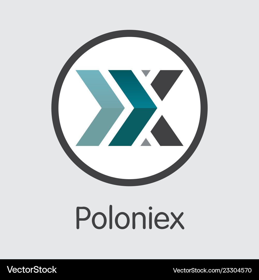 Exchange - poloniex the crypto coins – Royalty-Free Vector | VectorStock
