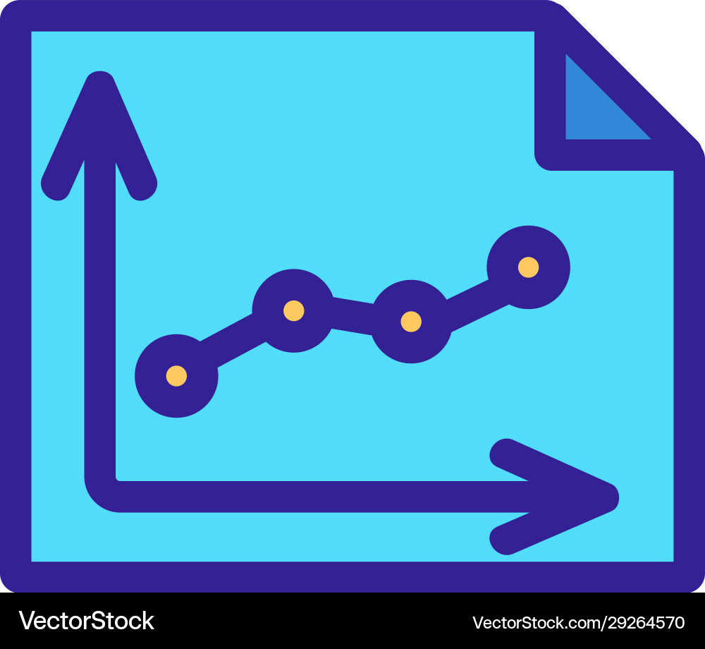 Image chart metrics icon isolated contour Image chart metrics icon isolated contour Vector Image