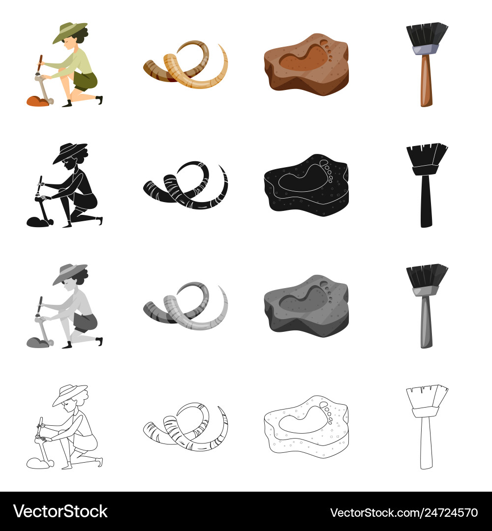 Isolated object of story and items icon set Isolated object of story and items icon set Vector Image