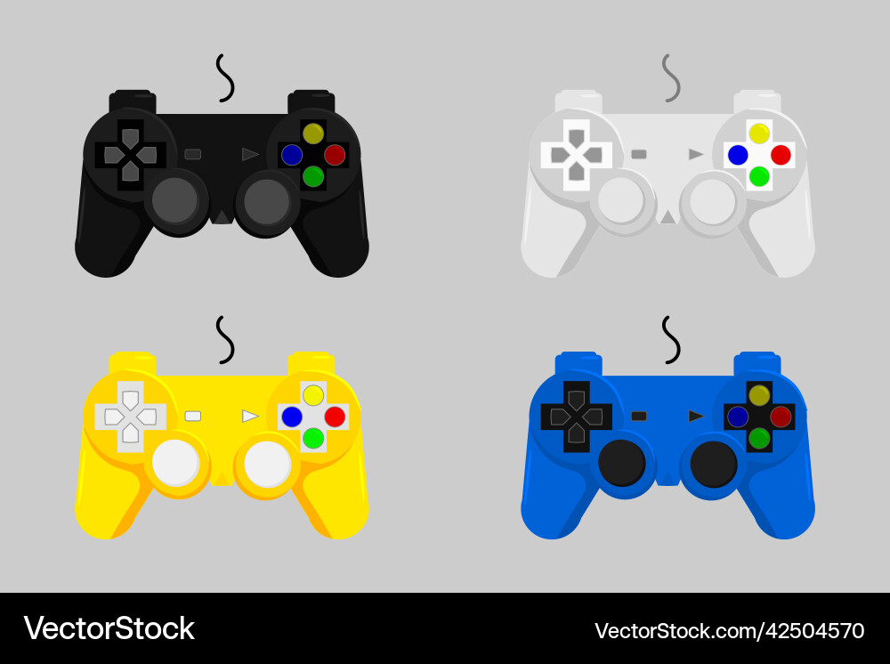 Joystick game controller gamepad video stick Joystick game controller gamepad video stick vector image