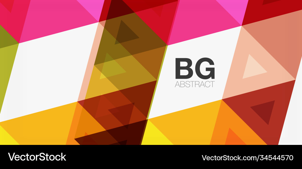 Mosaic triangle pattern abstract background Vector Image