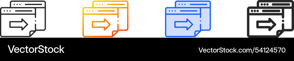 Next page iconthin linear gradient blue stroke Next page iconthin linear gradient blue stroke Vector Image