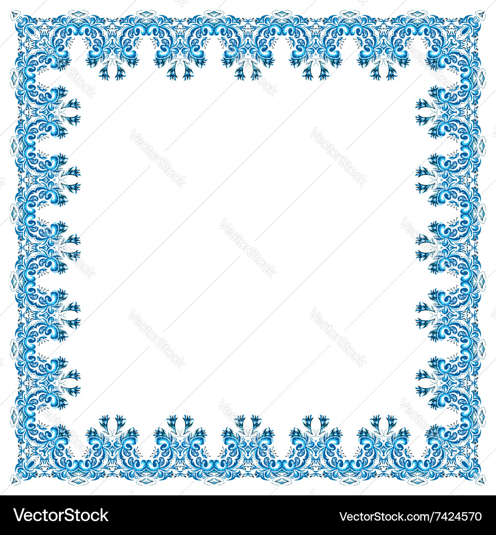 Square frame from abstract element vector image
