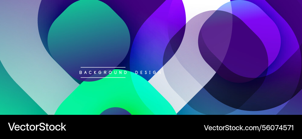 Abstract background with layered translucent Vector Image