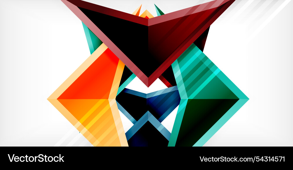 Arrows with 3d effect abstract background Vector Image