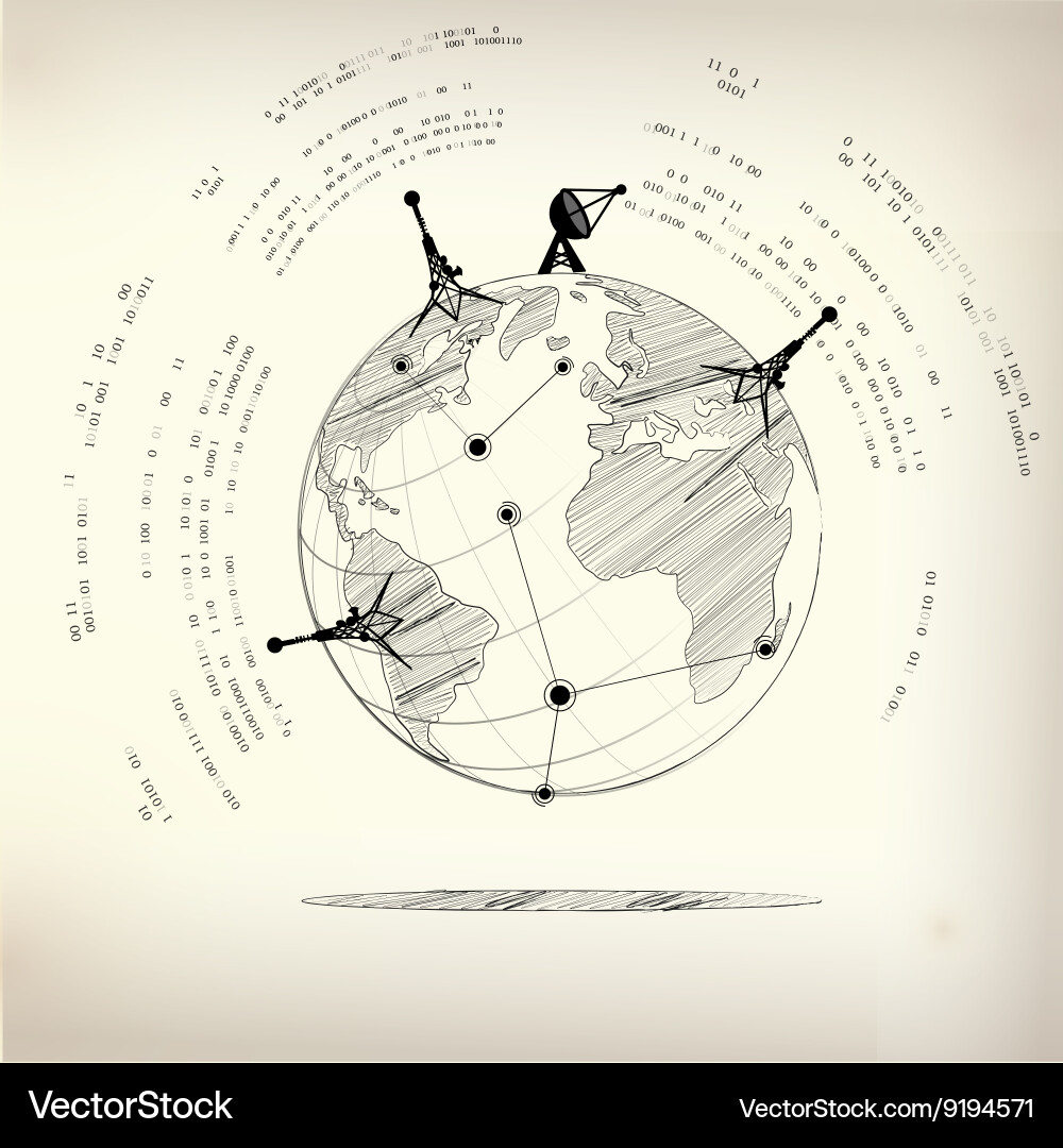 Global Network Connection vector image