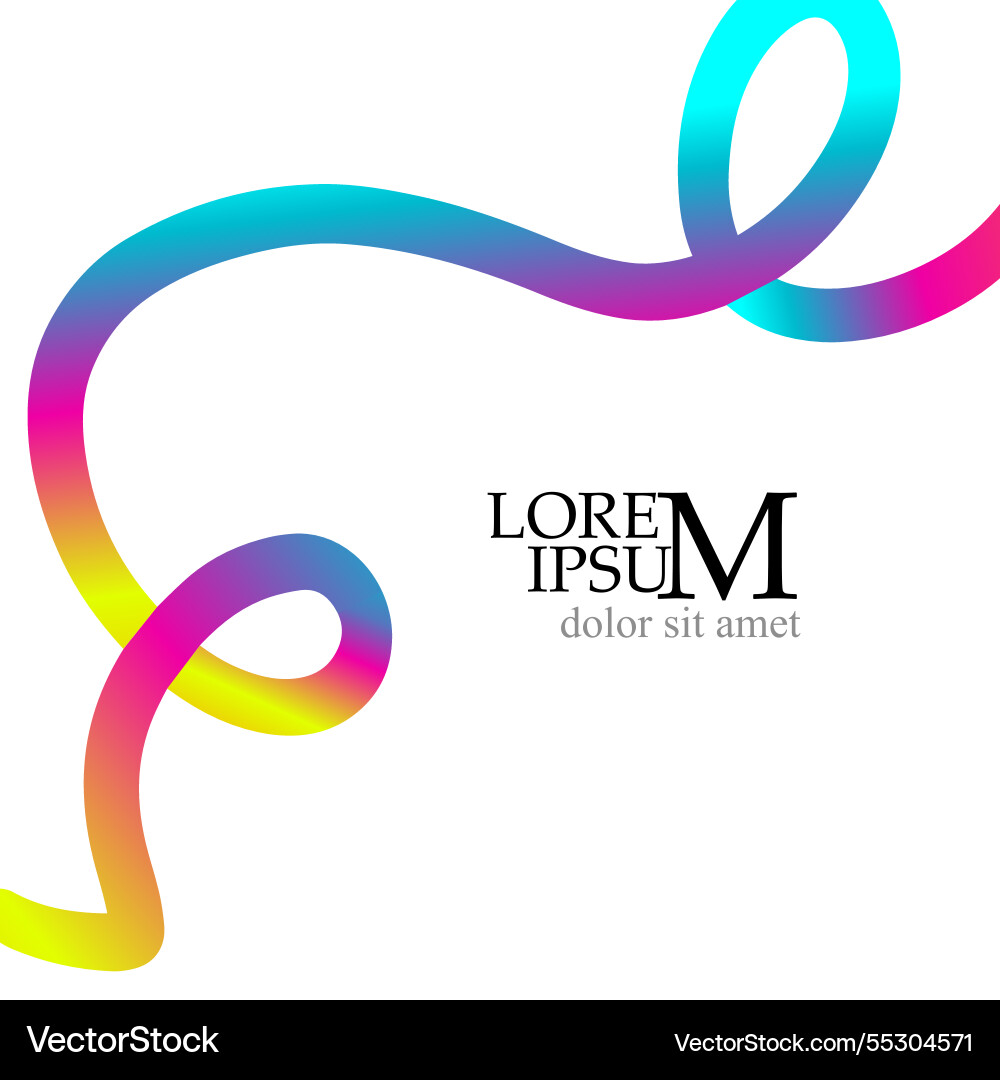 Text background with gradient line hand drawing Vector Image
