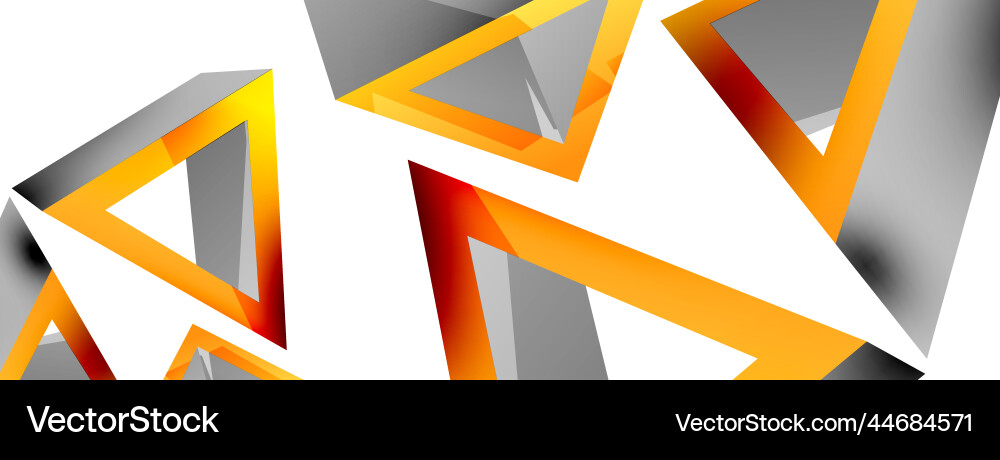 Triangle abstract background 3d basic Triangle abstract background 3d basic Vector Image