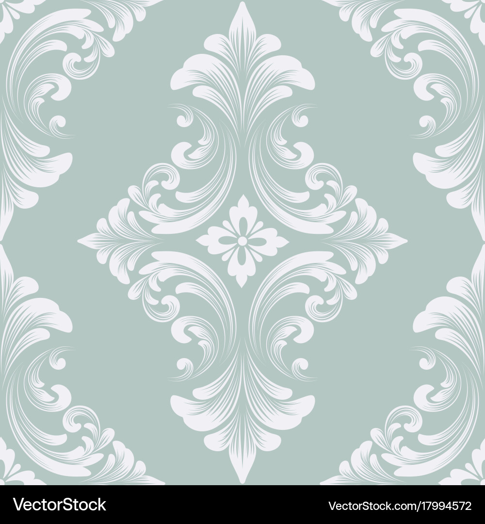 Damask seamless pattern element classical vector image