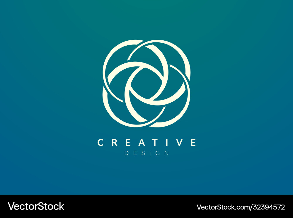 Design flower patterns in a circle modern Design flower patterns in a circle modern vector image