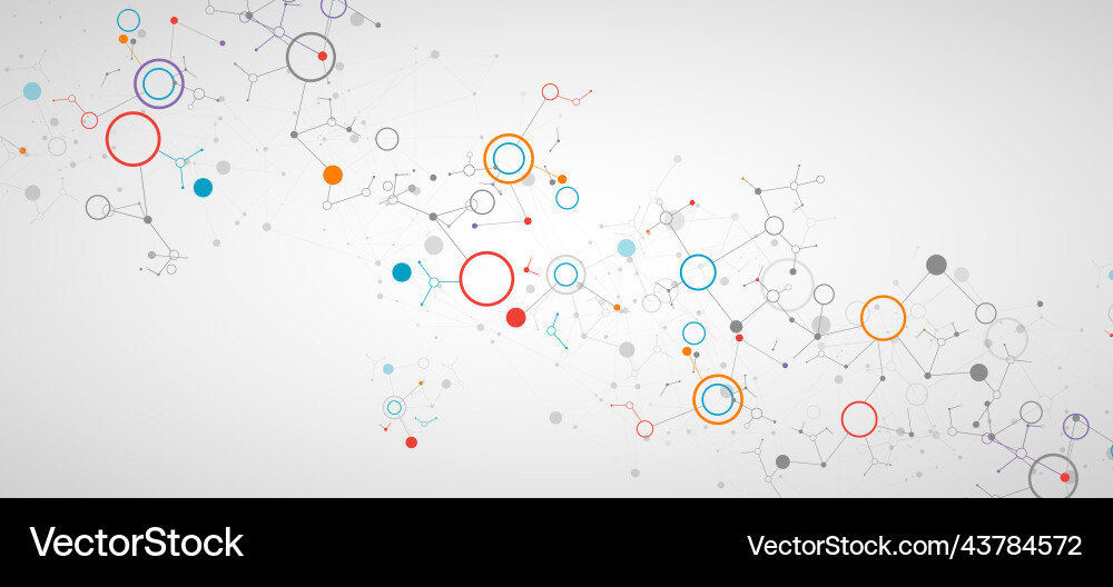 Geometric abstract background with connected line Geometric abstract background with connected line Vector Image