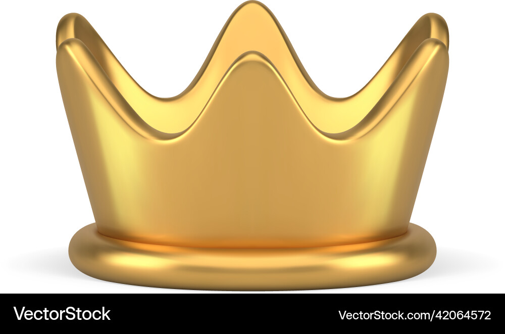 Premium ancient golden jewelry crown royal Premium ancient golden jewelry crown royal vector image