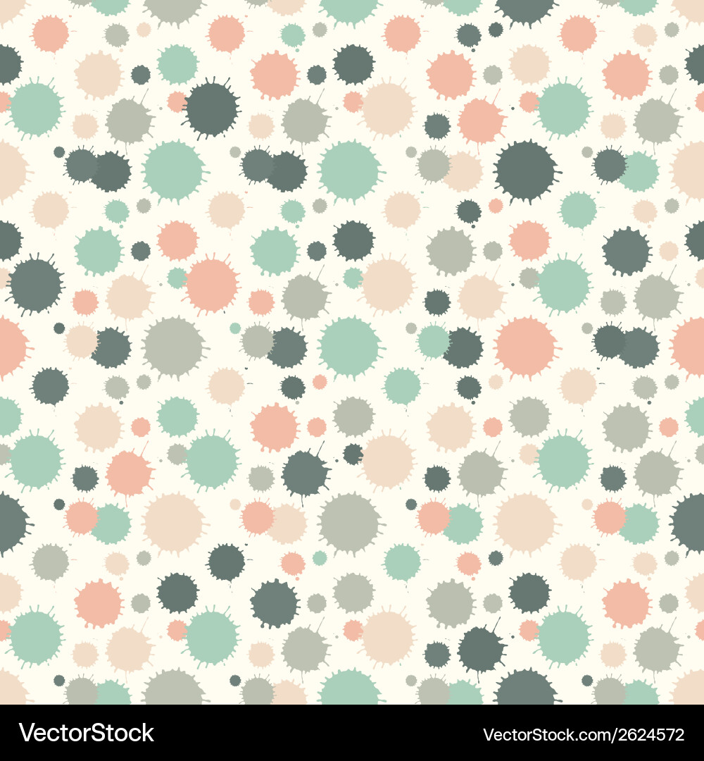 Seamless pattern with painted splash texture vector image