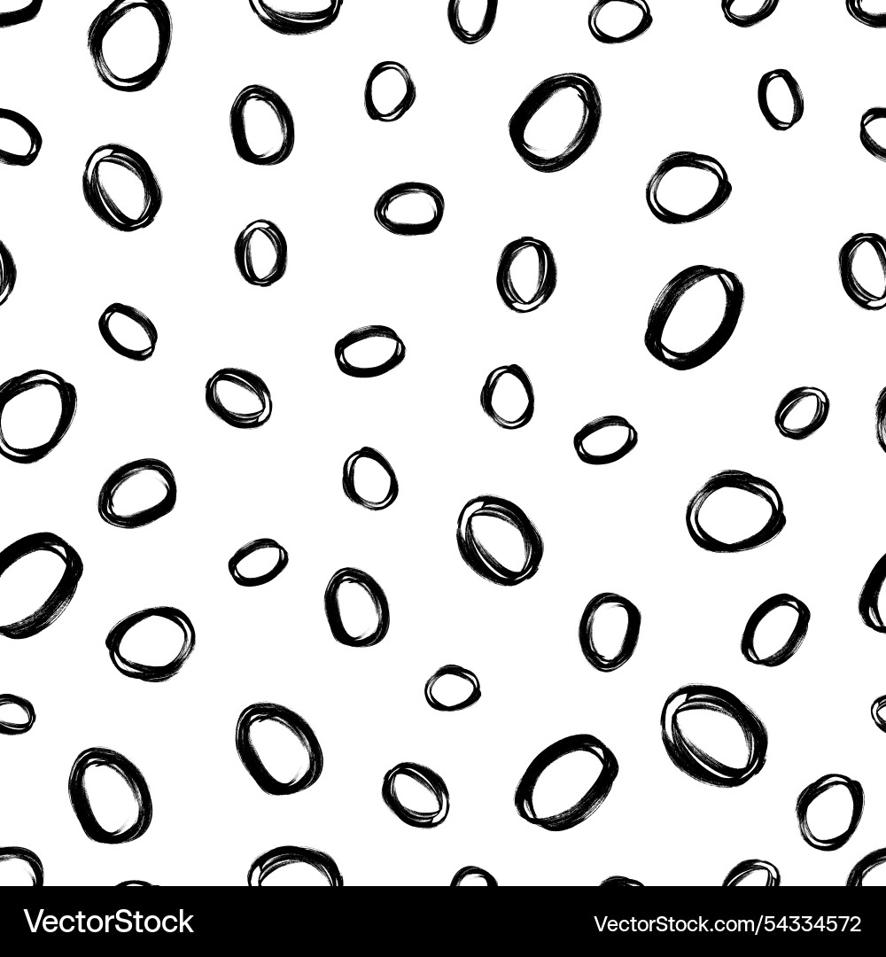 Seamless pattern with sketch circles shape Seamless pattern with sketch circles shape vector image