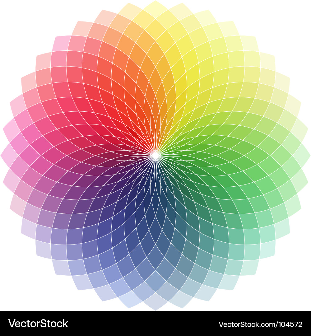Spirograph Spectrum Bloom vector image