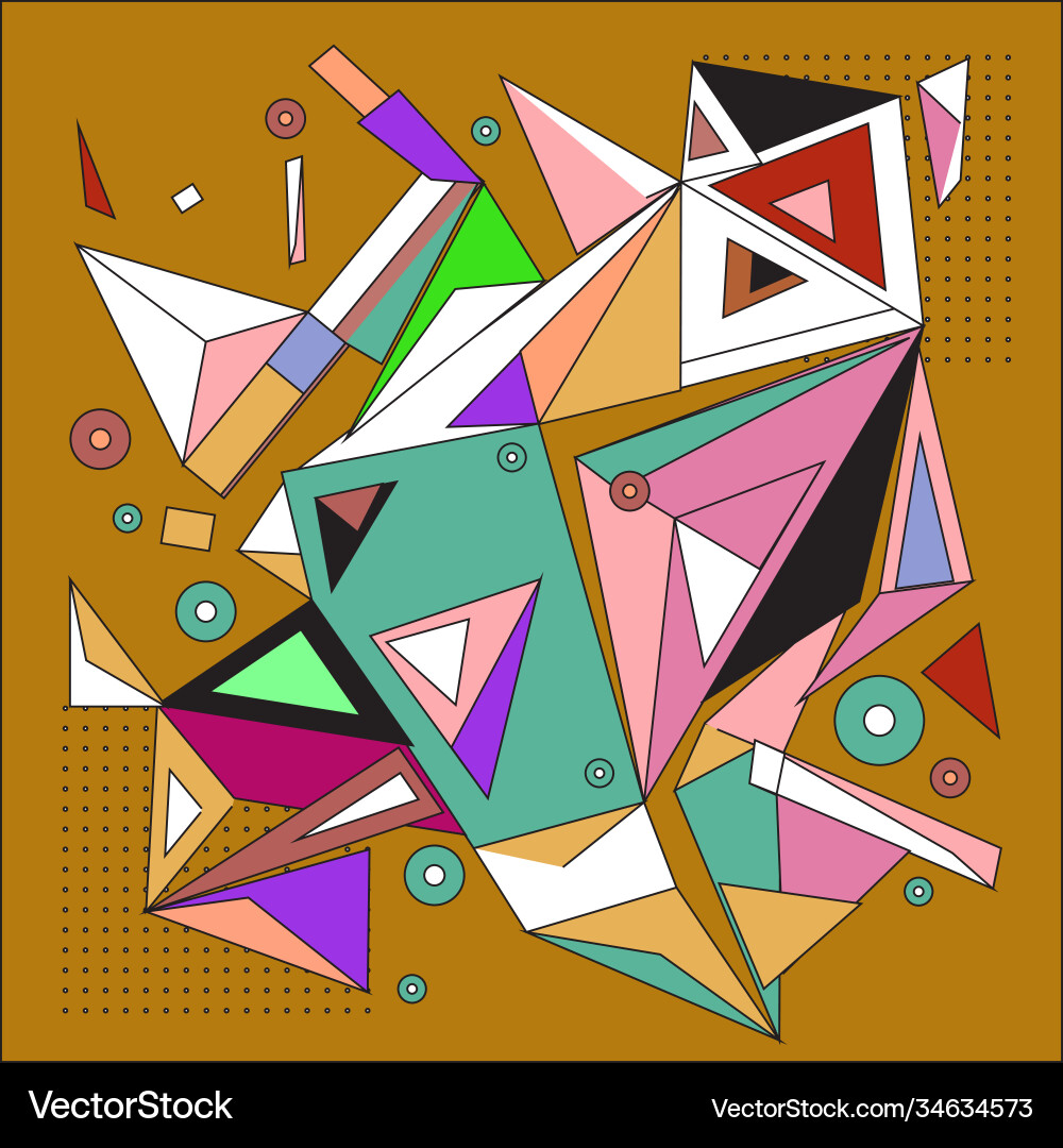 Abstract modern triangles background pattern Abstract modern triangles background pattern Vector Image