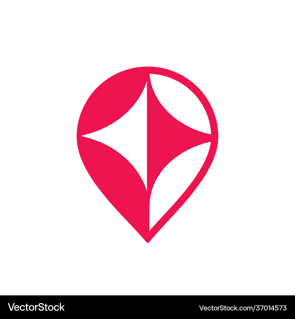 Abstrakte Lage Stift Logo Design Kartenzeiger Abstrakte Lage Stift Logo Design Kartenzeiger vektorbild
