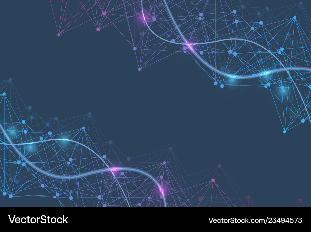 Big data visualization background modern Vector Image