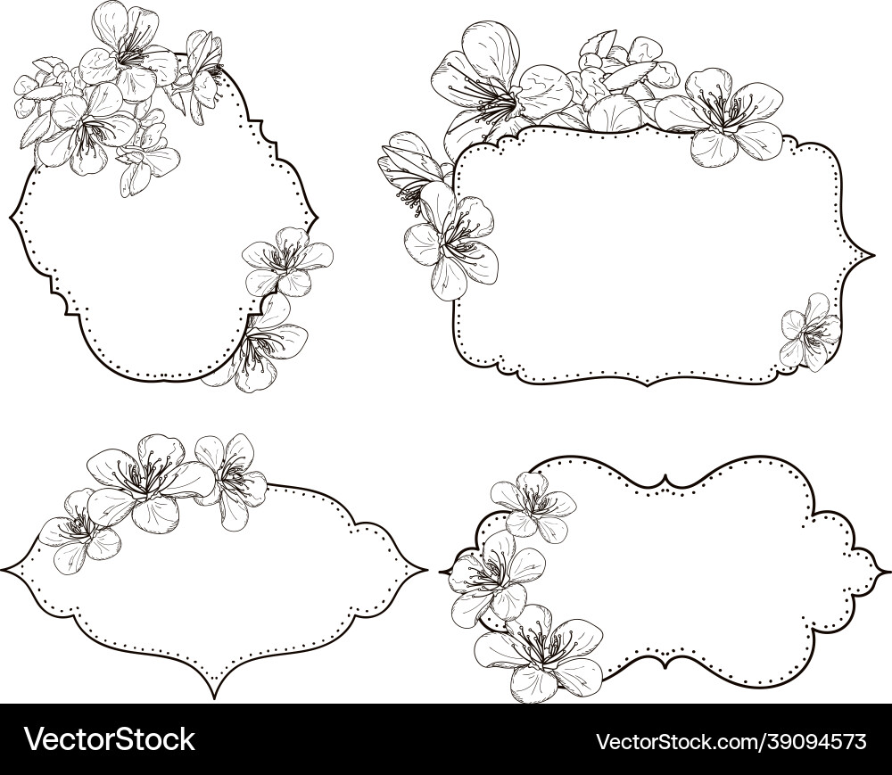 Collection with different paper labels for your Collection with different paper labels for your vector image