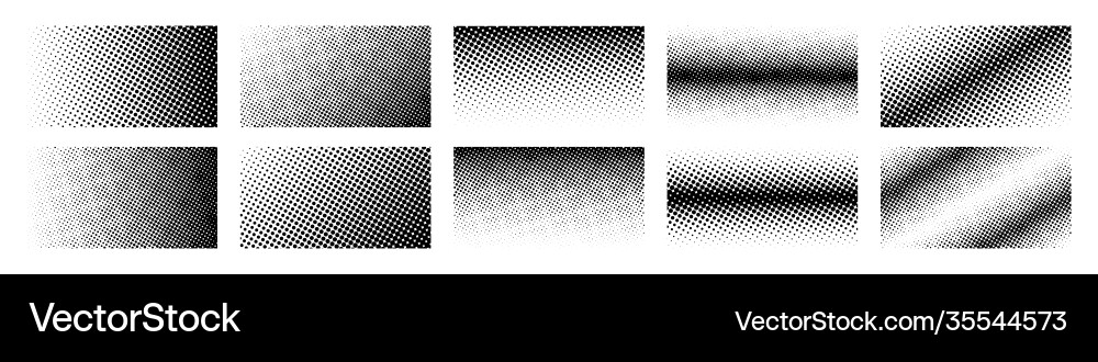 Halftone gradient dots pattern background vector image