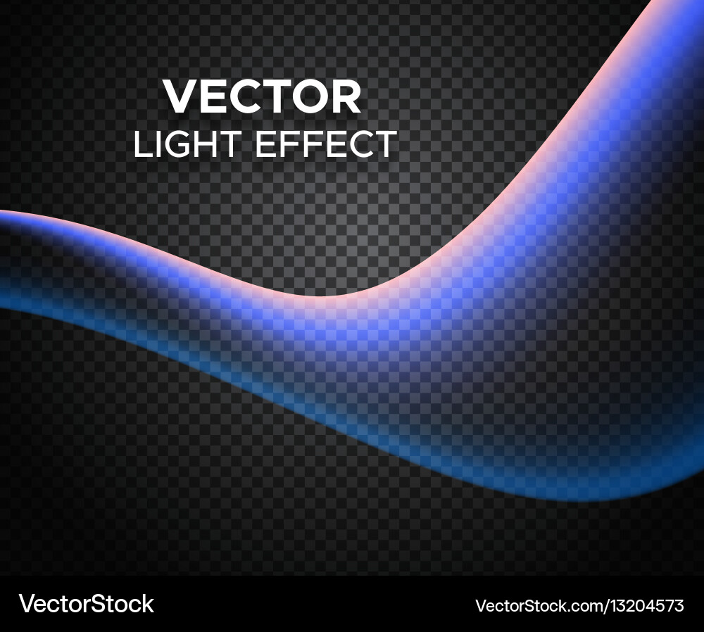Light effect on checkered background vector image