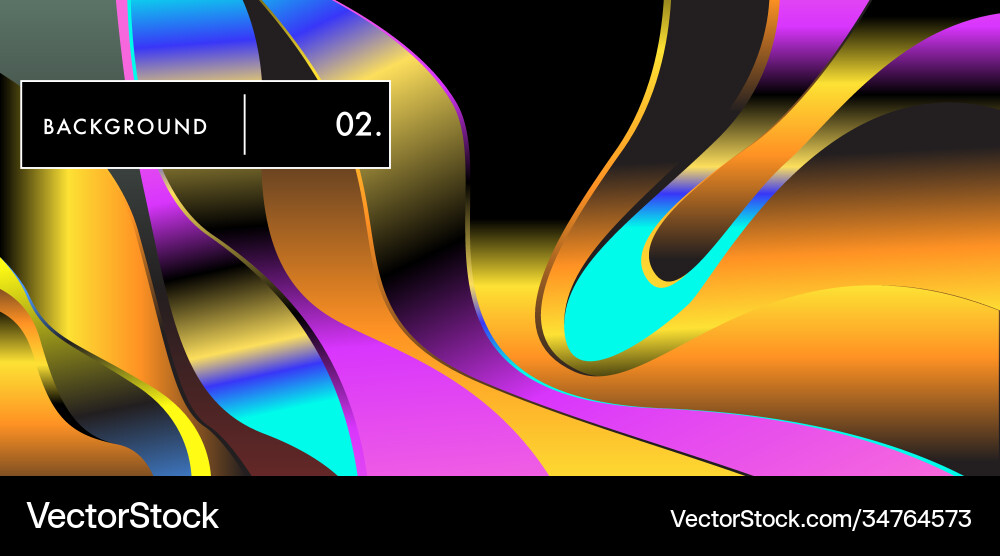 Liquid color background design fluid gradient vector image