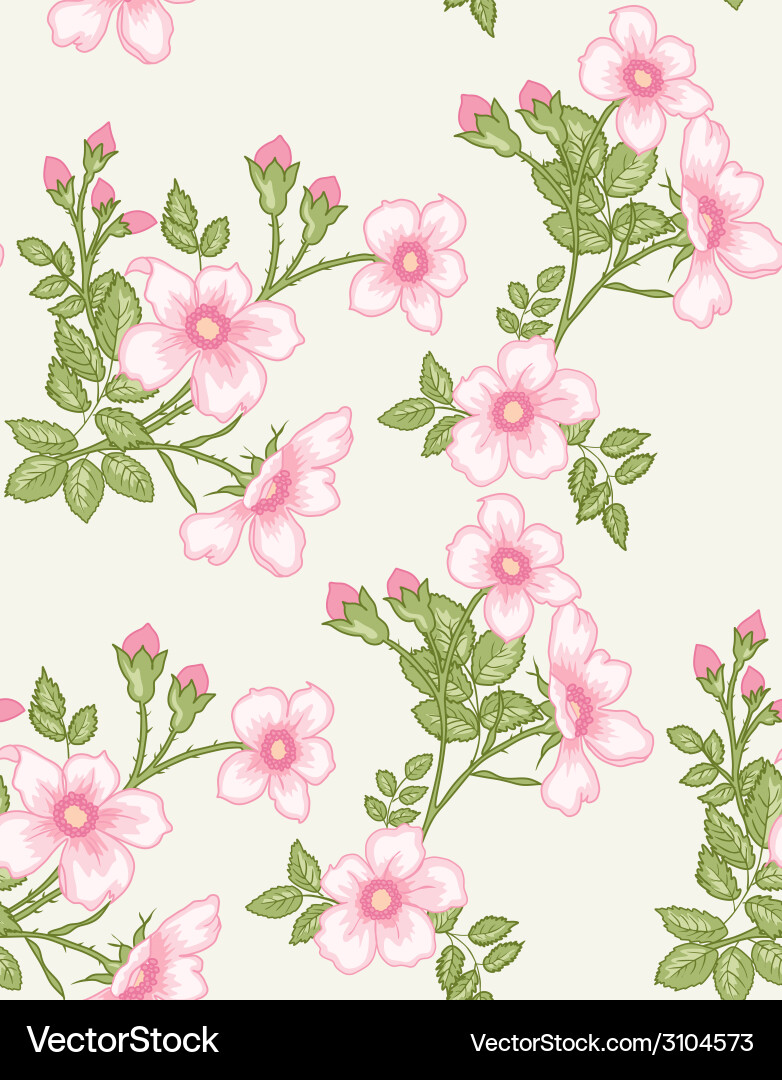 Seamless floral pattern Vector Image