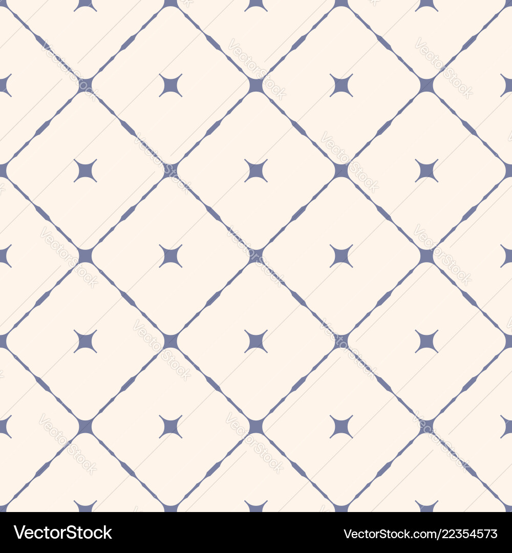 Seamless pattern with diagonal square grid stars Seamless pattern with diagonal square grid stars vector image