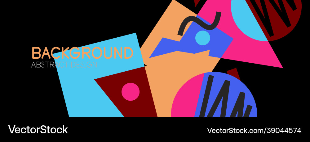 Abstract background with blocks lines geometric Abstract background with blocks lines geometric Vector Image