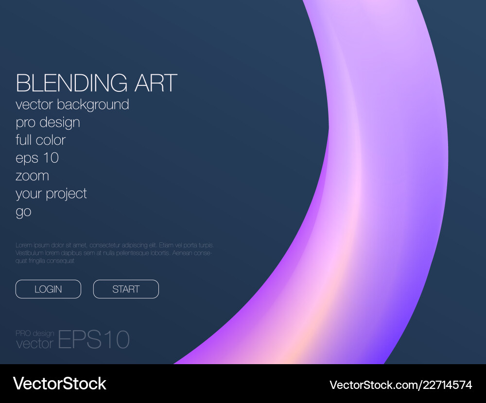 Abstract blend background template for web site Vector Image