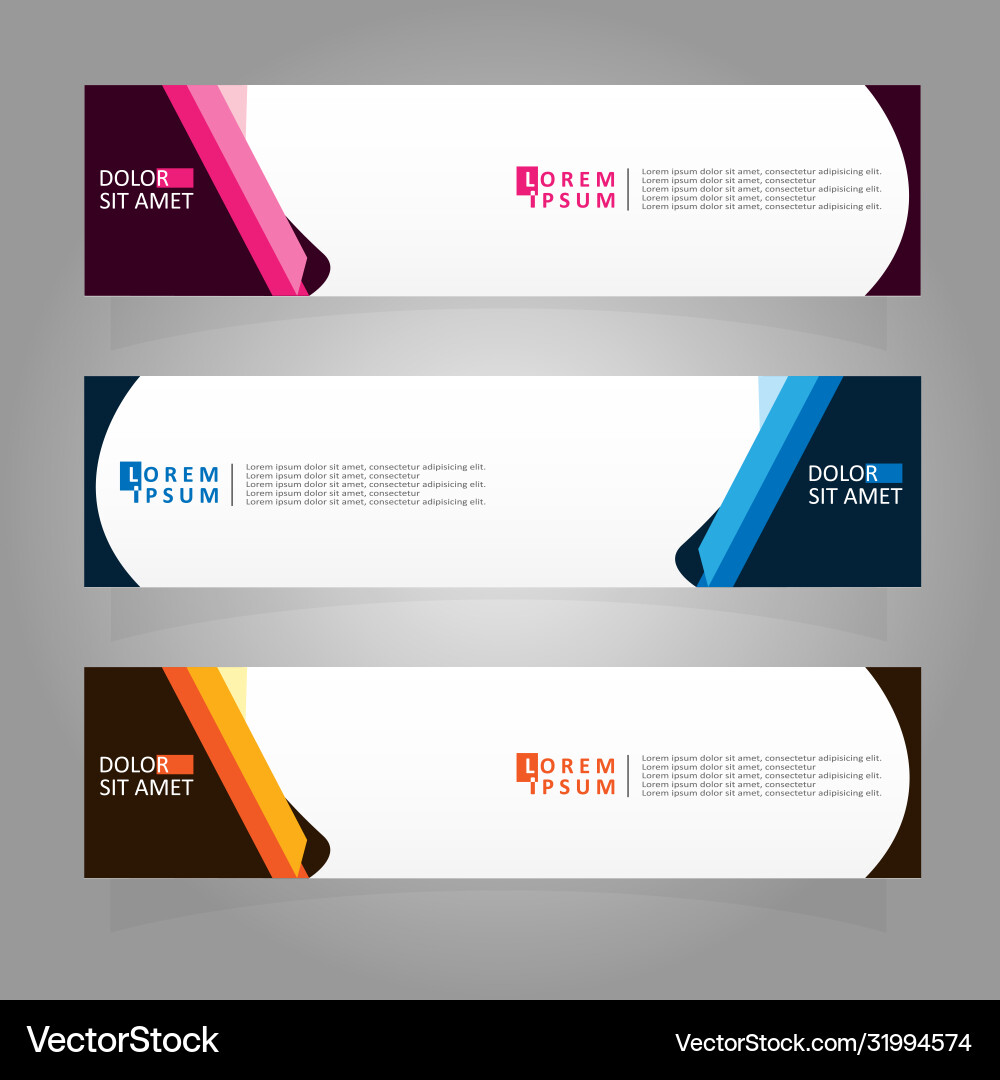 Abstract design banner web template Vector Image