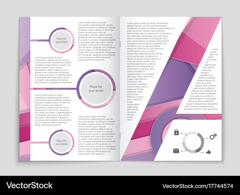 Abstract layout background set for art Vector Image