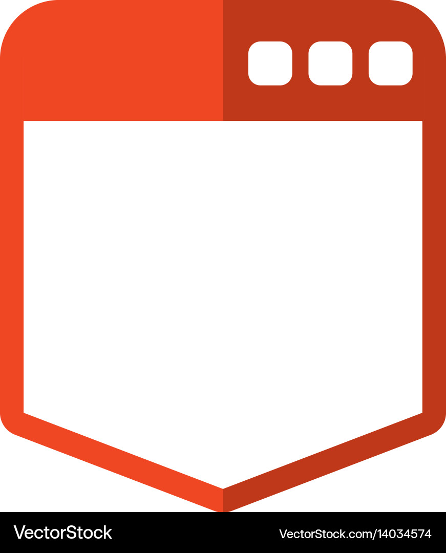 Browser web interface vector image