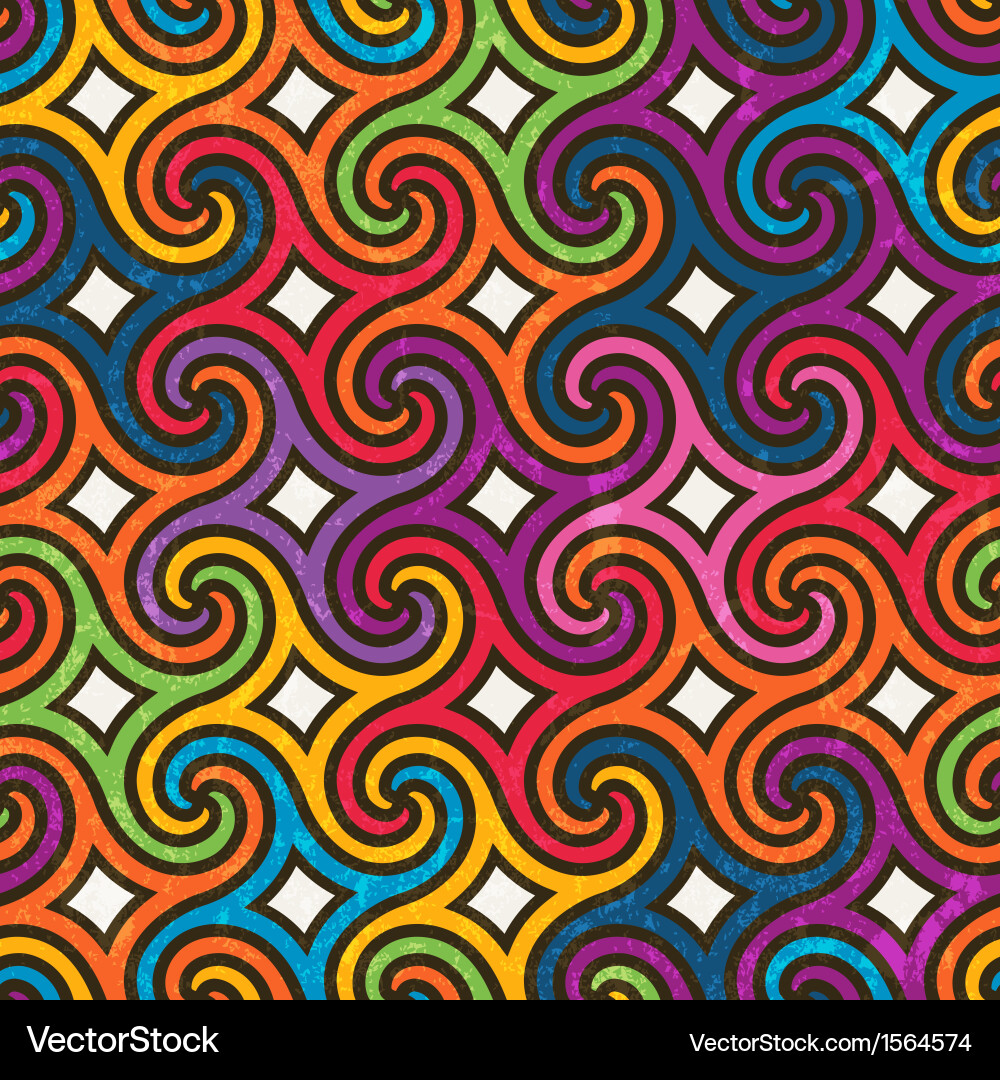 Dynamic Spirals Pattern vector image