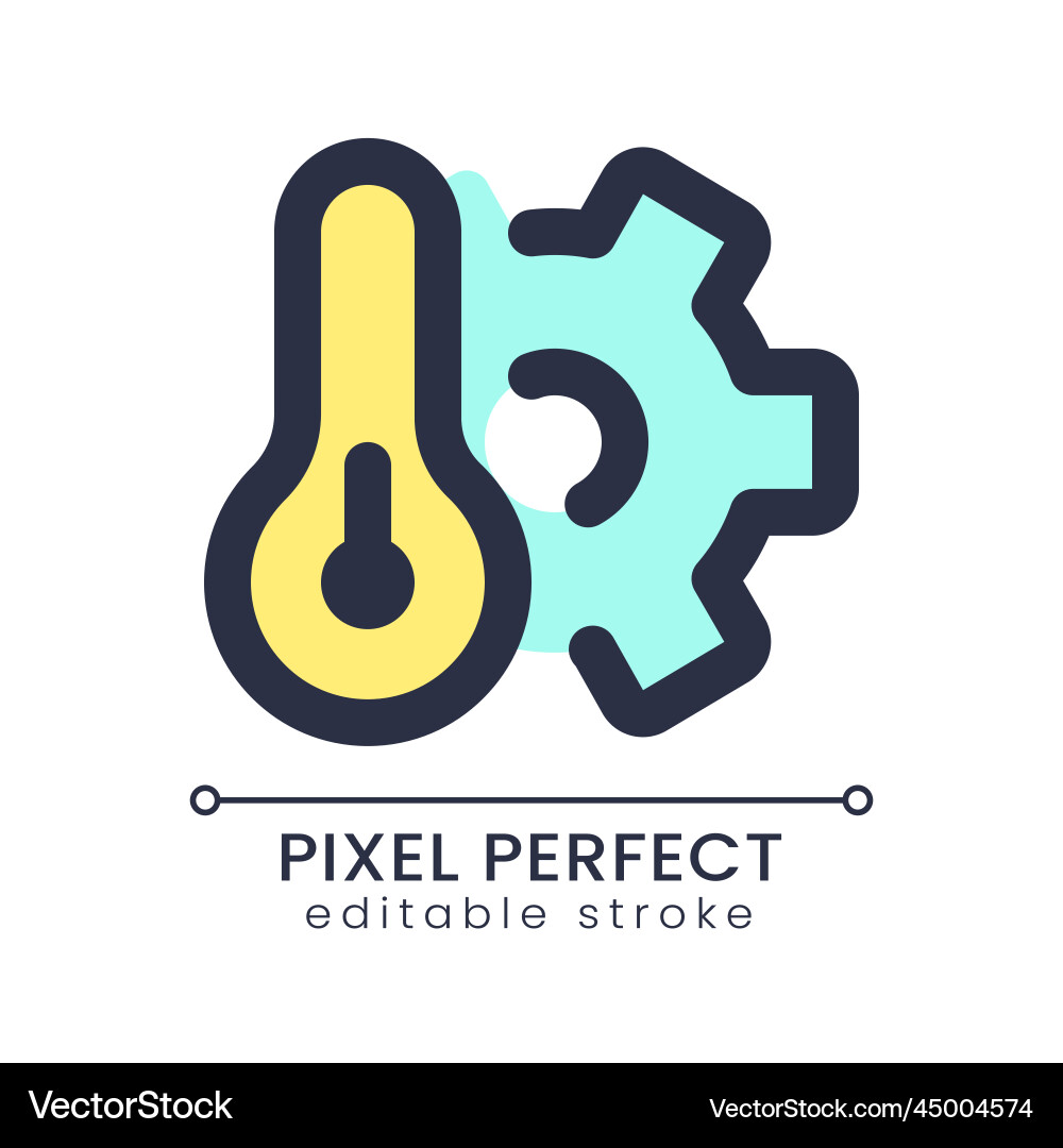Fix conditioning system pixel perfect rgb color Fix conditioning system pixel perfect rgb color vector image