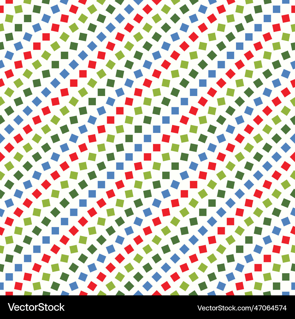 Multicolor square dots textured pattern Vector Image