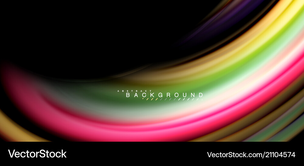 Multicolored wave lines on black background design Multicolored wave lines on black background design vector image