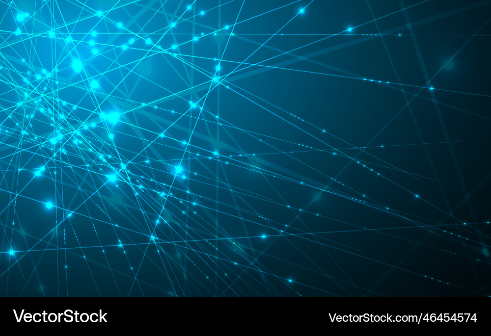 Neural network concept connected cells with links Neural network concept connected cells with links vector image