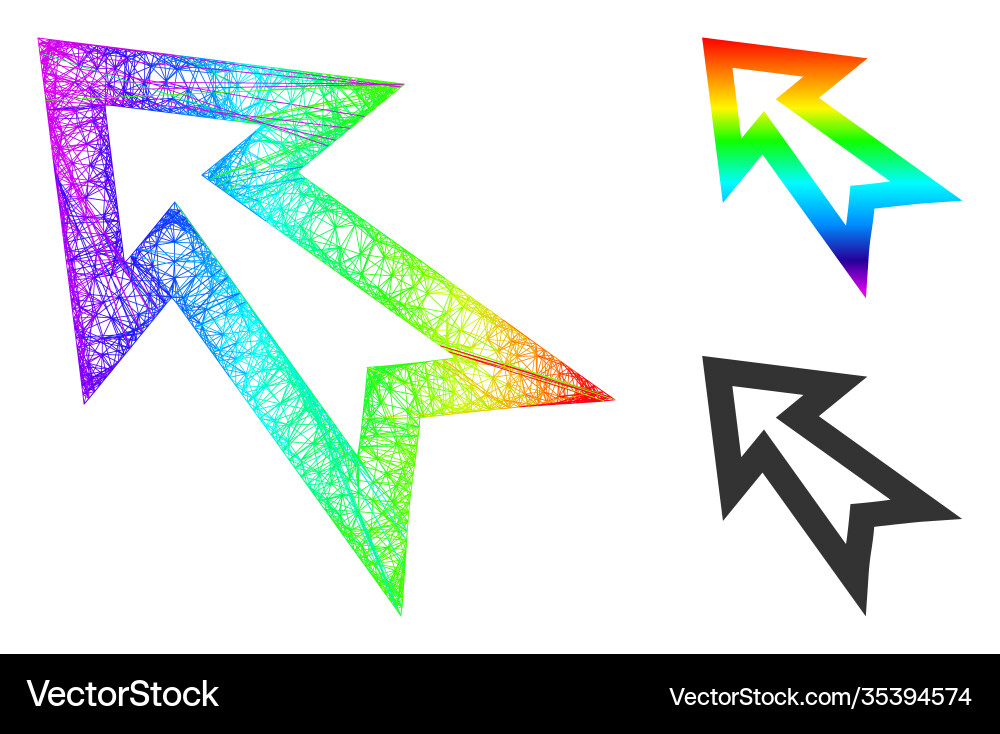 Spectrum hatched gradient arrow left up icon Spectrum hatched gradient arrow left up icon vector image