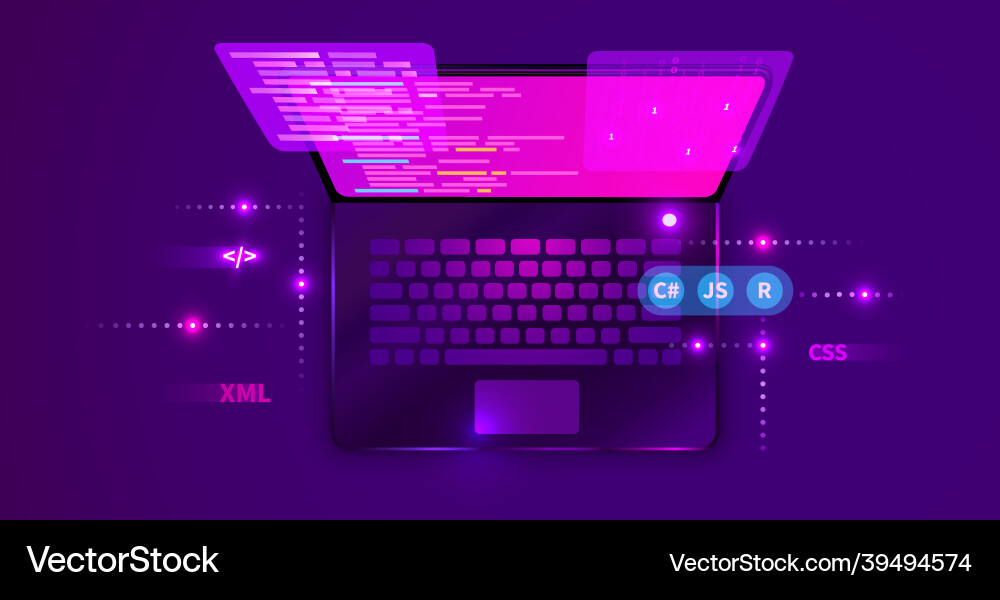Web-Entwicklung Kodierung und Programmierung futuristisch Web-Entwicklung Kodierung und Programmierung futuristisch vektorbild