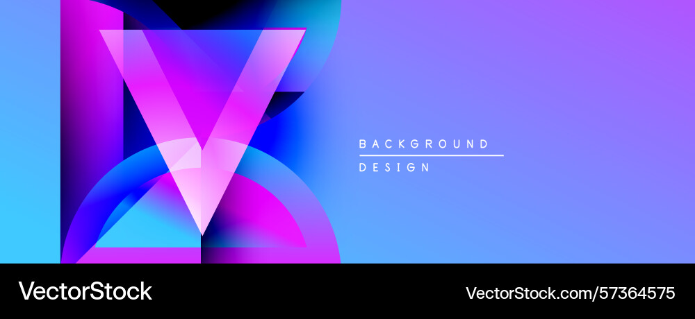 Abstract vibrant design features overlapping Abstract vibrant design features overlapping Vector Image