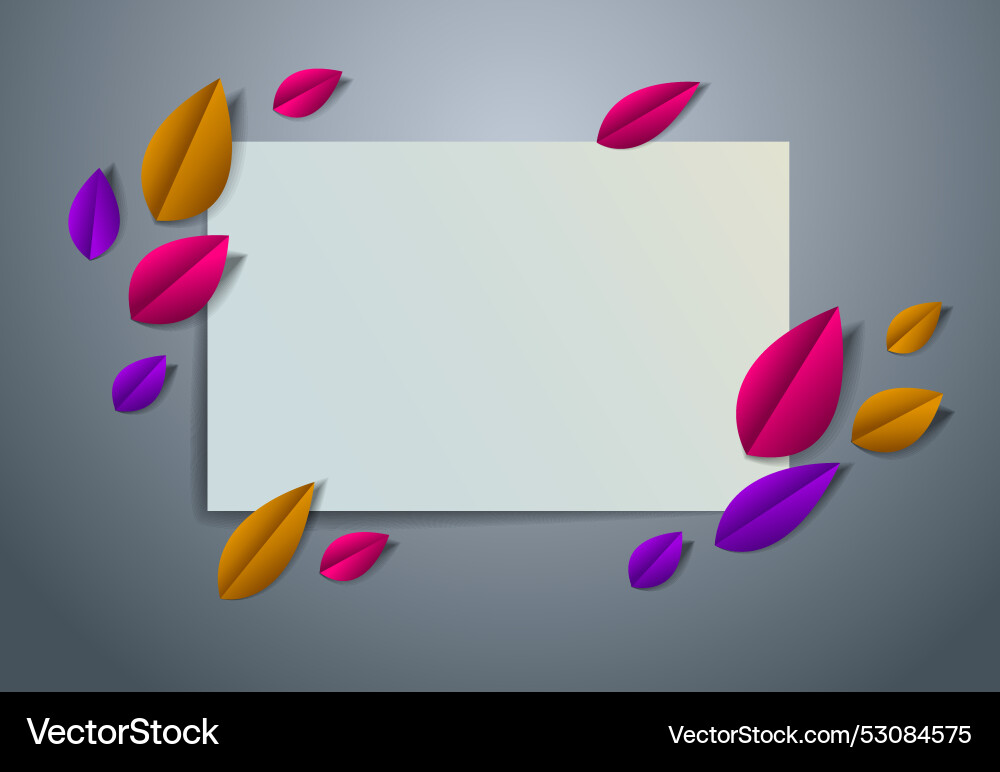 Autumnal frame with copy space for text design Autumnal frame with copy space for text design vector image