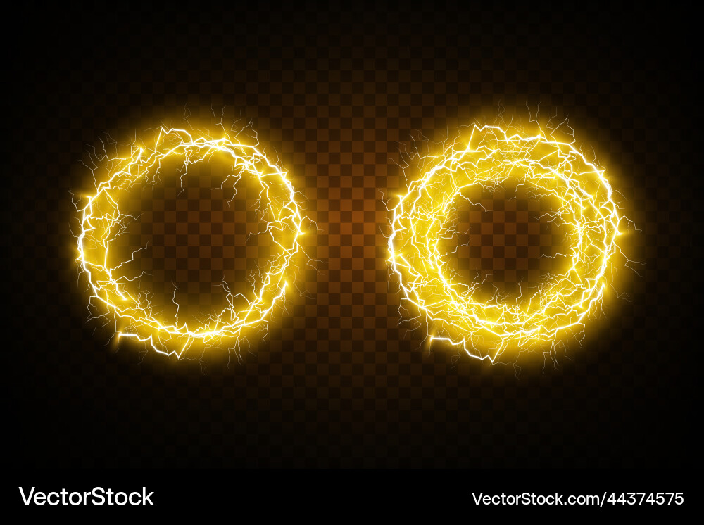 Ball lightning on a transparent background Ball lightning on a transparent background vector image