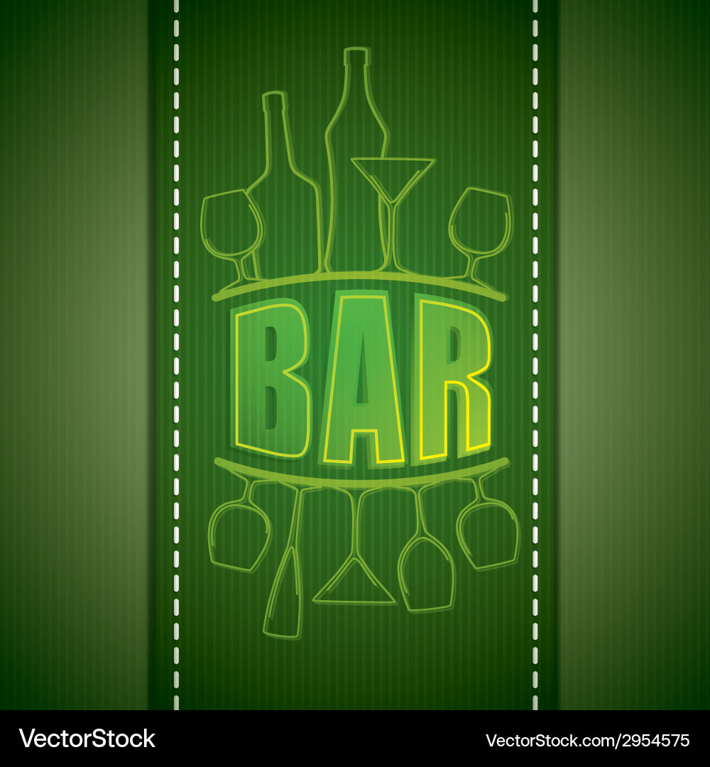 Bar list design Vector Image